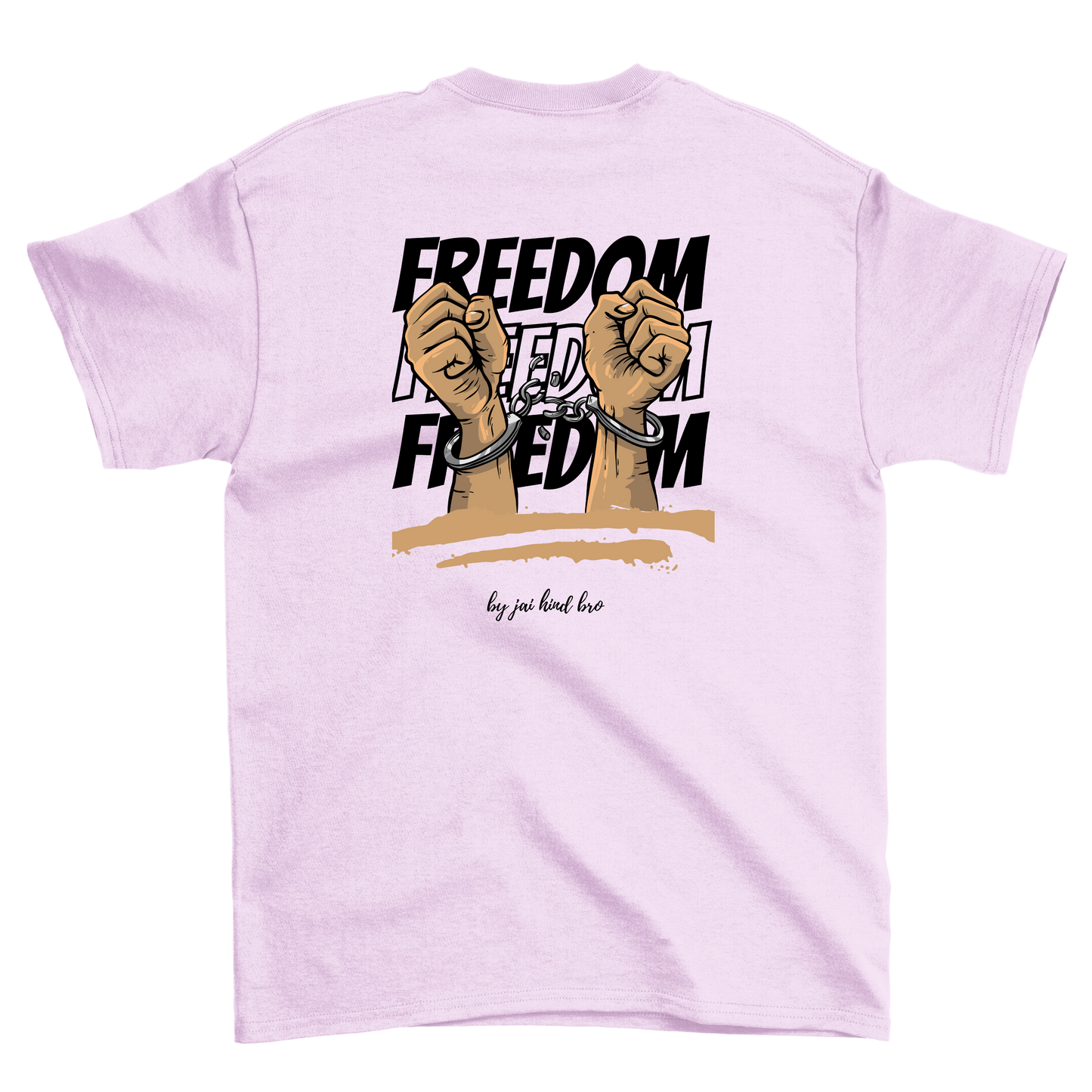 FREEDOM OVERSIZED PINK T-SHIRT