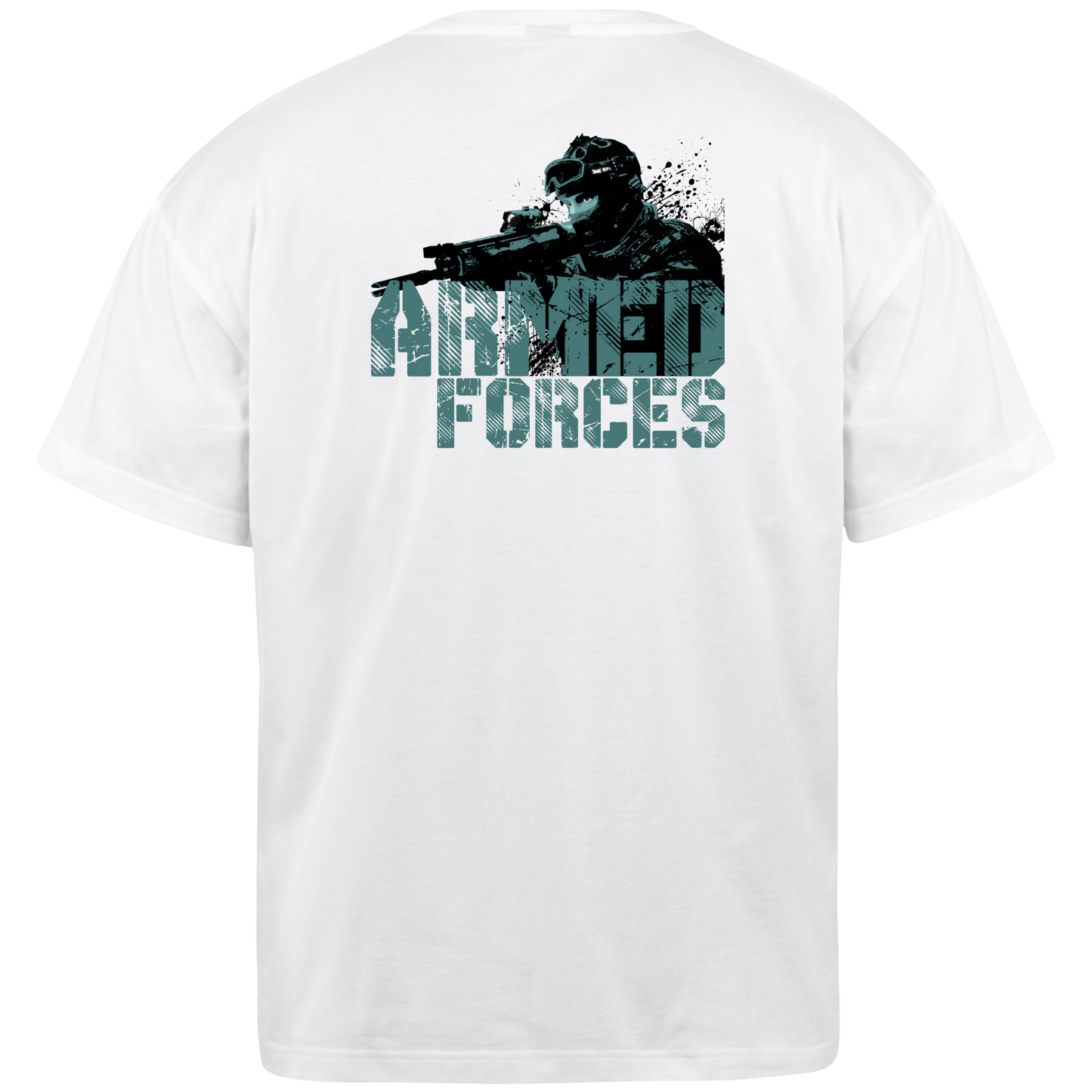 ARMED FORCE WHITE OVERSIZED T-SHIRT