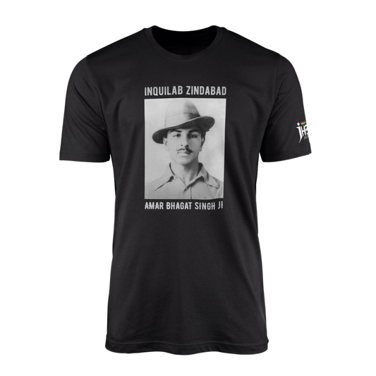 Amar Bhagat Singh ji (1907 to Infinity) Black T-Shirt