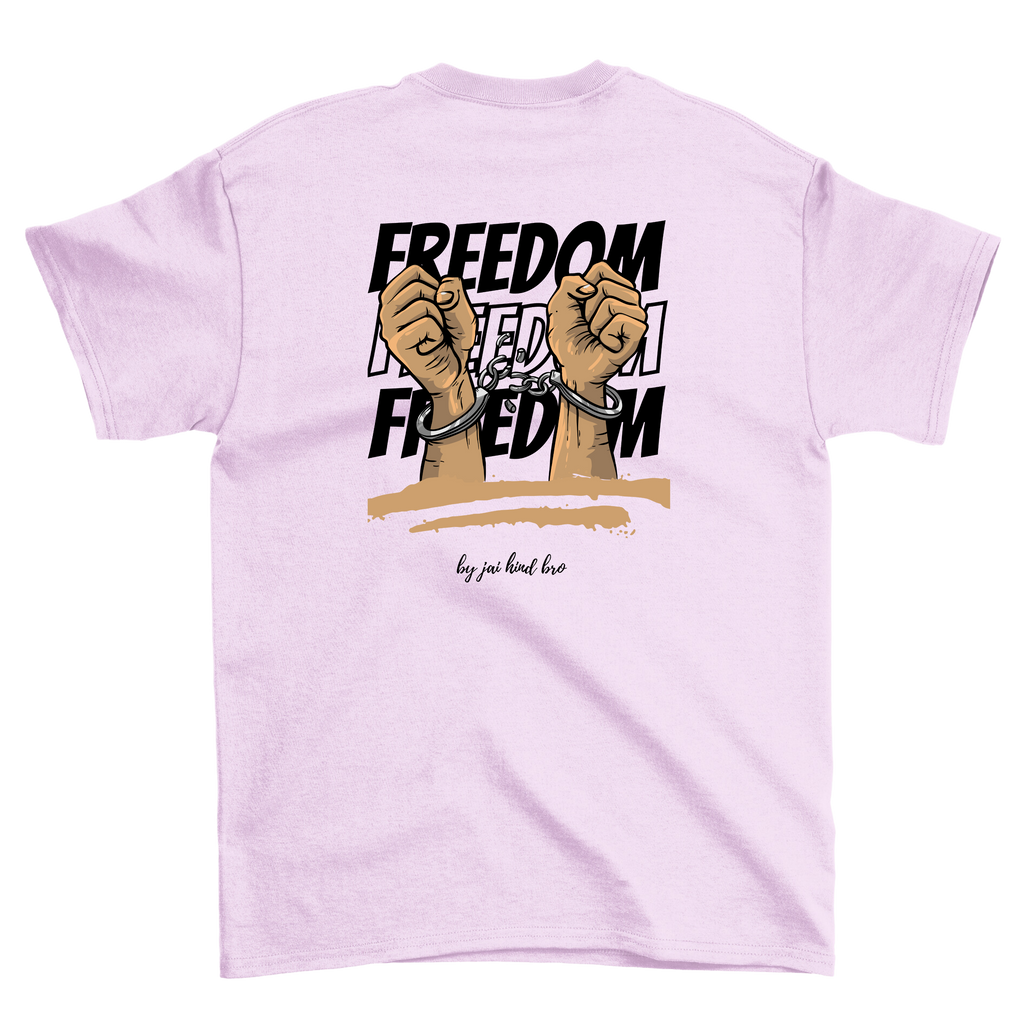FREEDOM OVERSIZED PINK T-SHIRT
