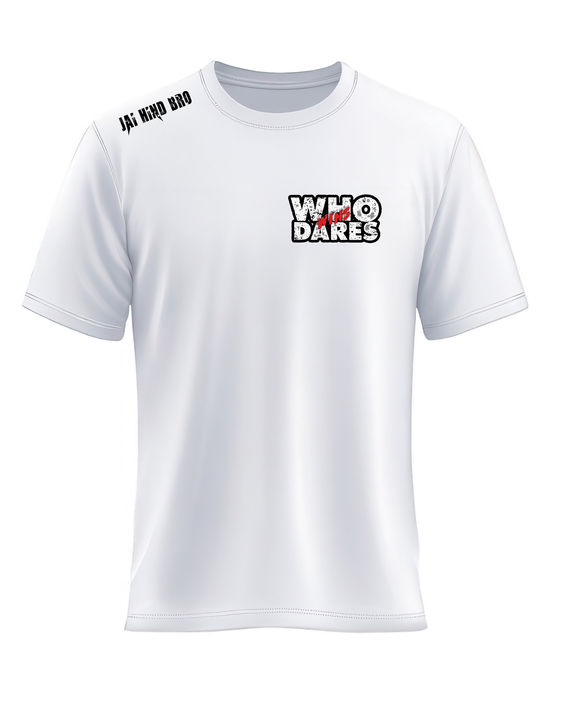 WHO DARES WIN! WHITE OVERSIZED T-SHIRT
