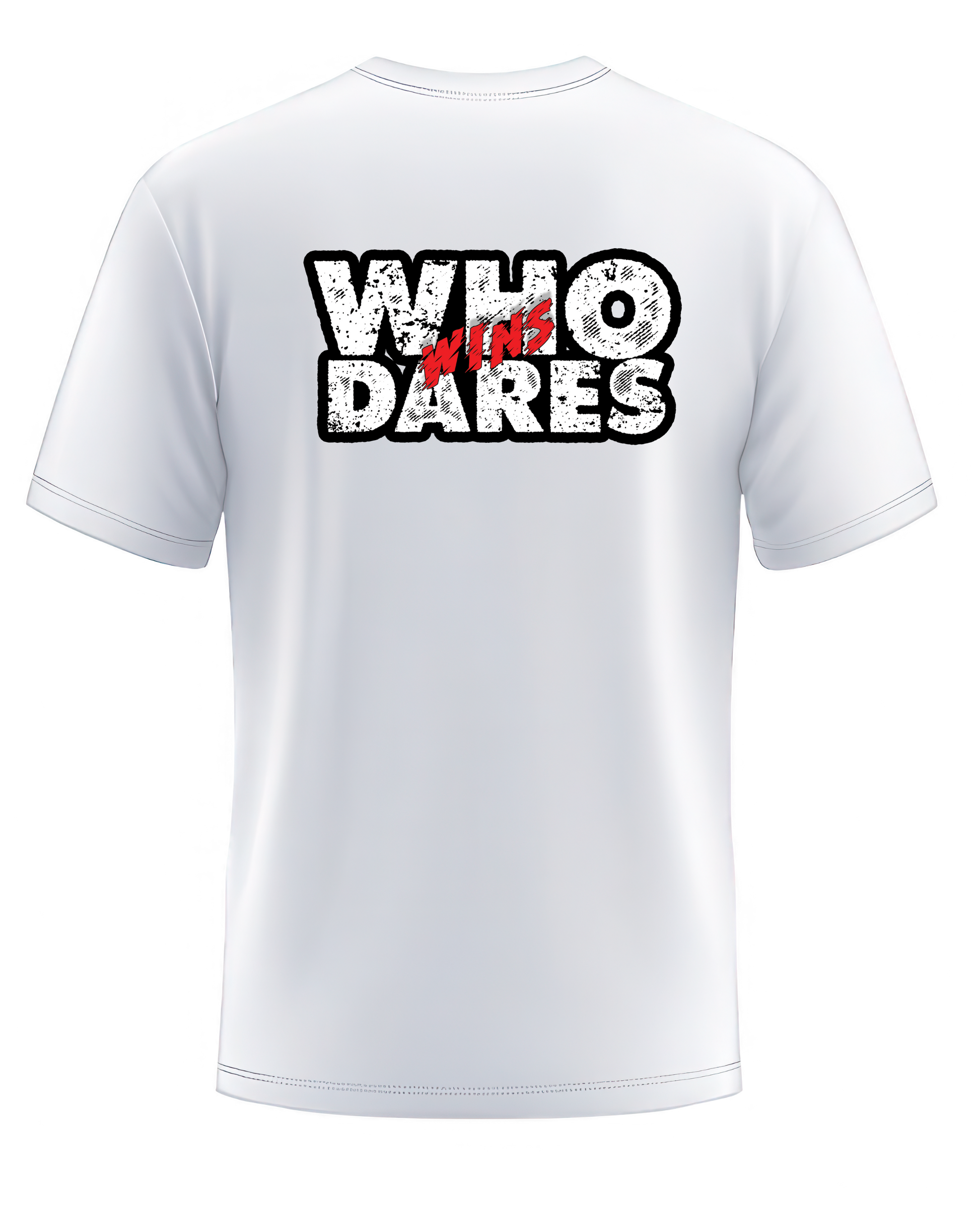WHO DARES WIN! WHITE OVERSIZED T-SHIRT