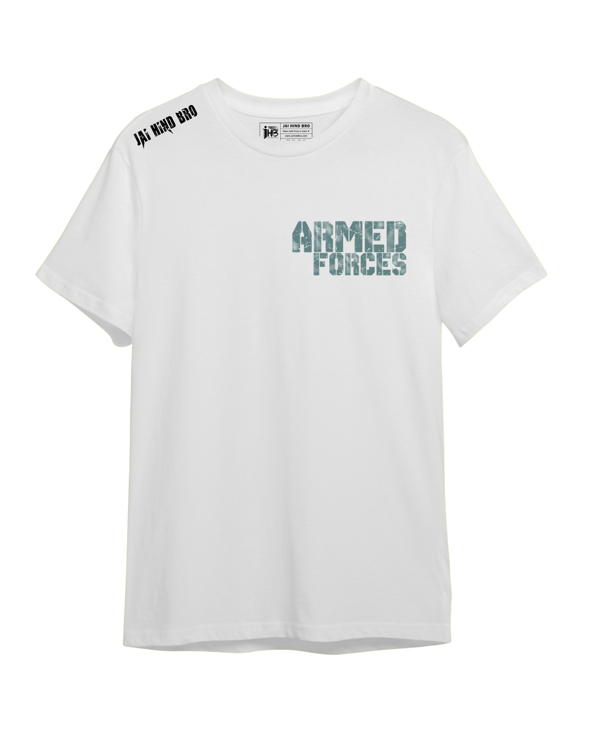 ARMED FORCE WHITE OVERSIZED T-SHIRT