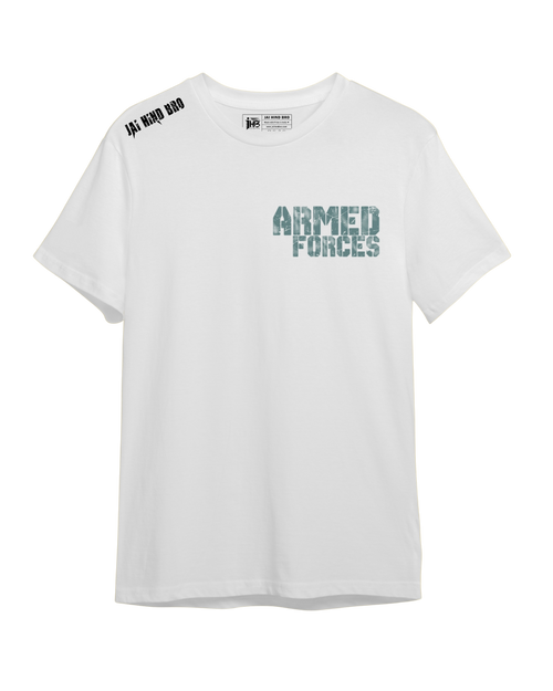 ARMED FORCE WHITE OVERSIZED T-SHIRT