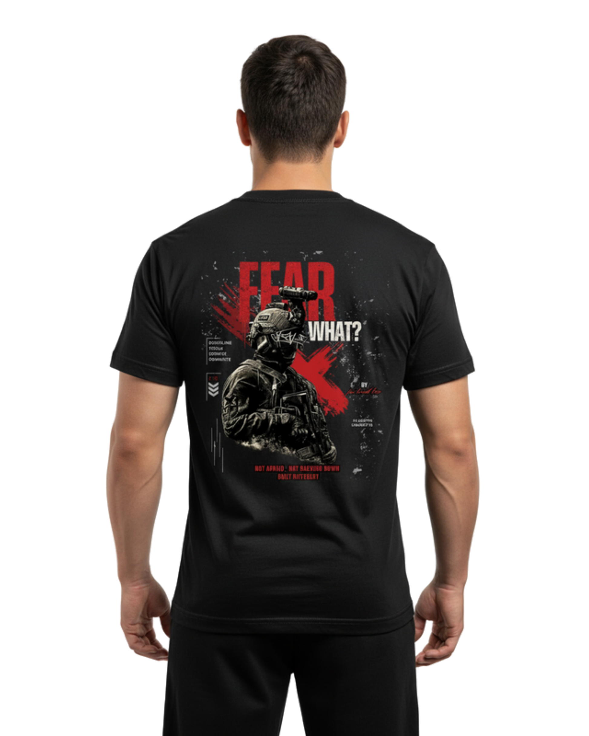 FEAR WHAT!  BLACK OVERSIZED T-SHIRT (Copy)