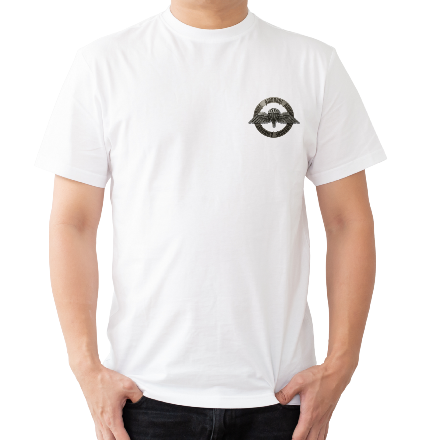 AIRBORN WHITE OVERSIZED T-SHIRT