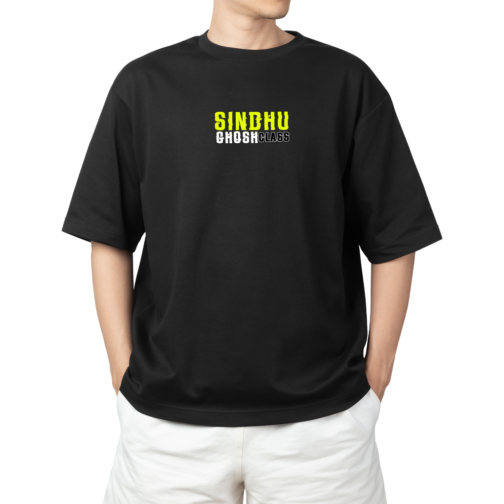 SINDHU GHOSH CLASS BLACK OVERSIZED T-SHIRT