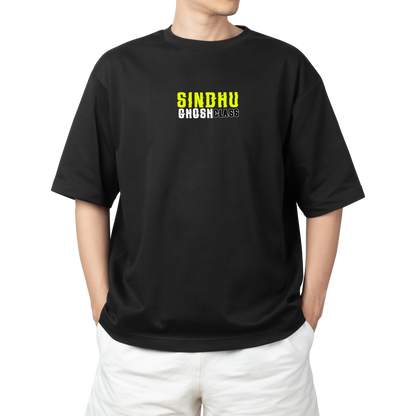 SINDHU GHOSH CLASS BLACK OVERSIZED T-SHIRT
