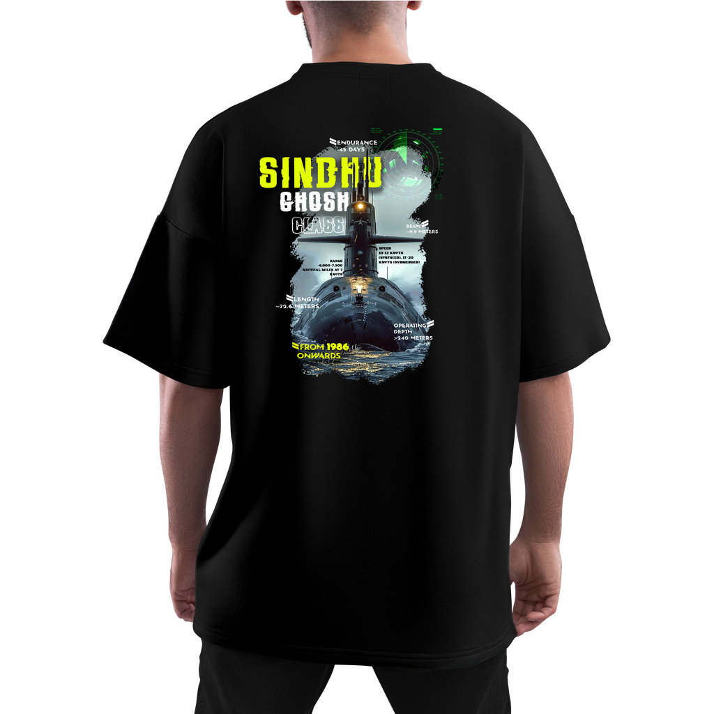 SINDHU GHOSH CLASS BLACK OVERSIZED T-SHIRT