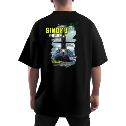 SINDHU GHOSH CLASS BLACK OVERSIZED T-SHIRT