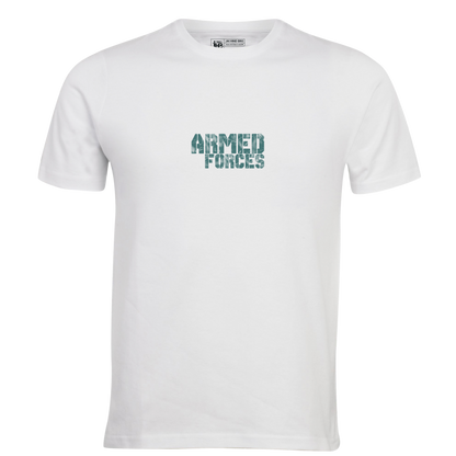 ARMED FORCE WHITE OVERSIZED T-SHIRT