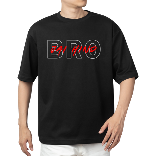 JAI HIND BRO BLACK T-SHIRT