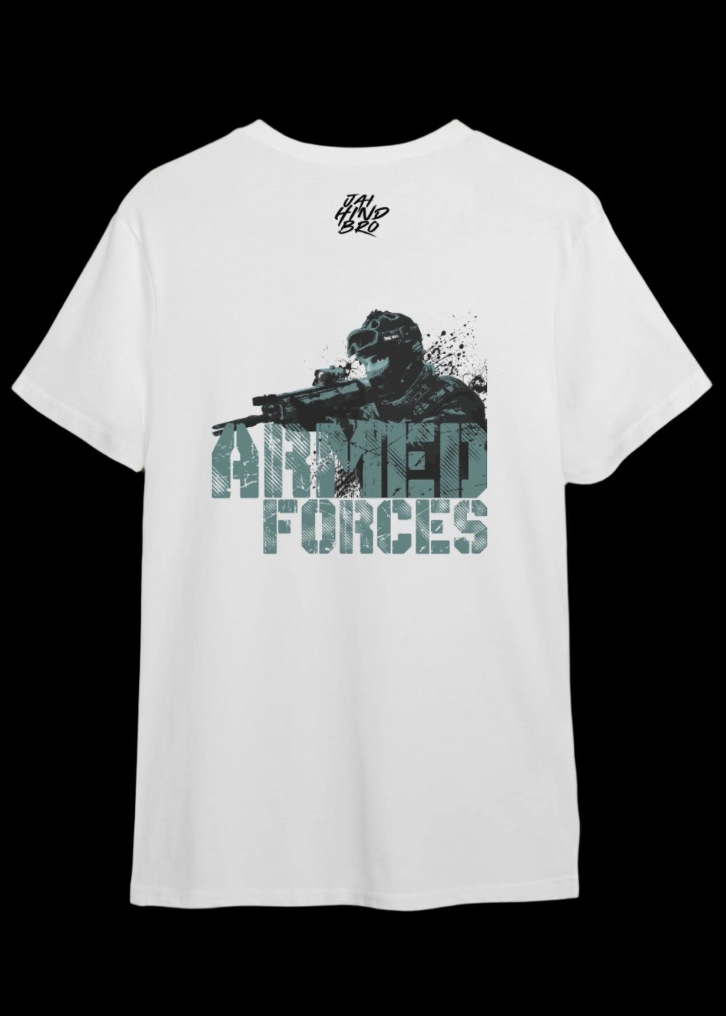 ARMED FORCE WHITE OVERSIZED T-SHIRT