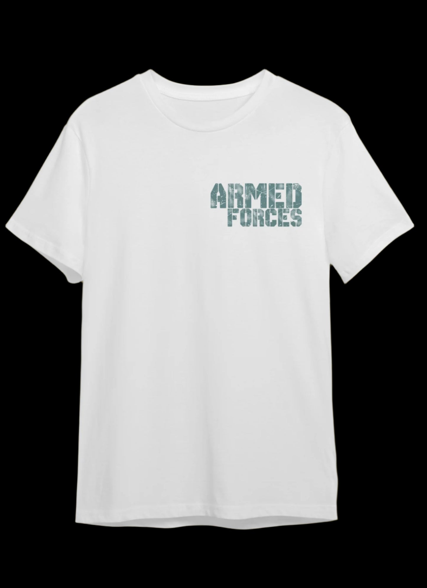 ARMED FORCE WHITE OVERSIZED T-SHIRT