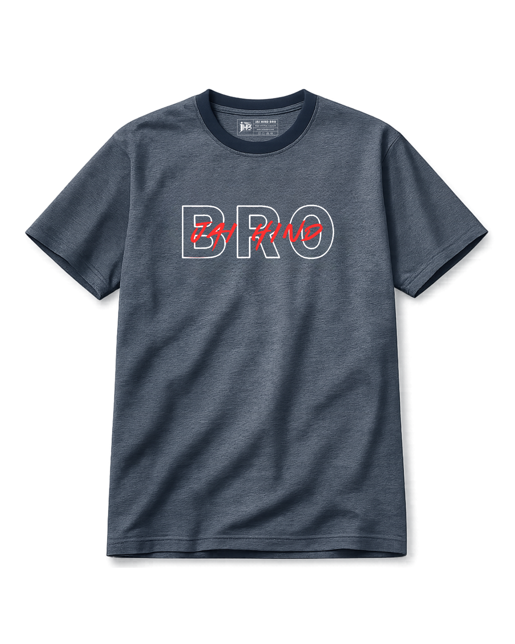 Men's dark grey BRO graphic printed t-shirt