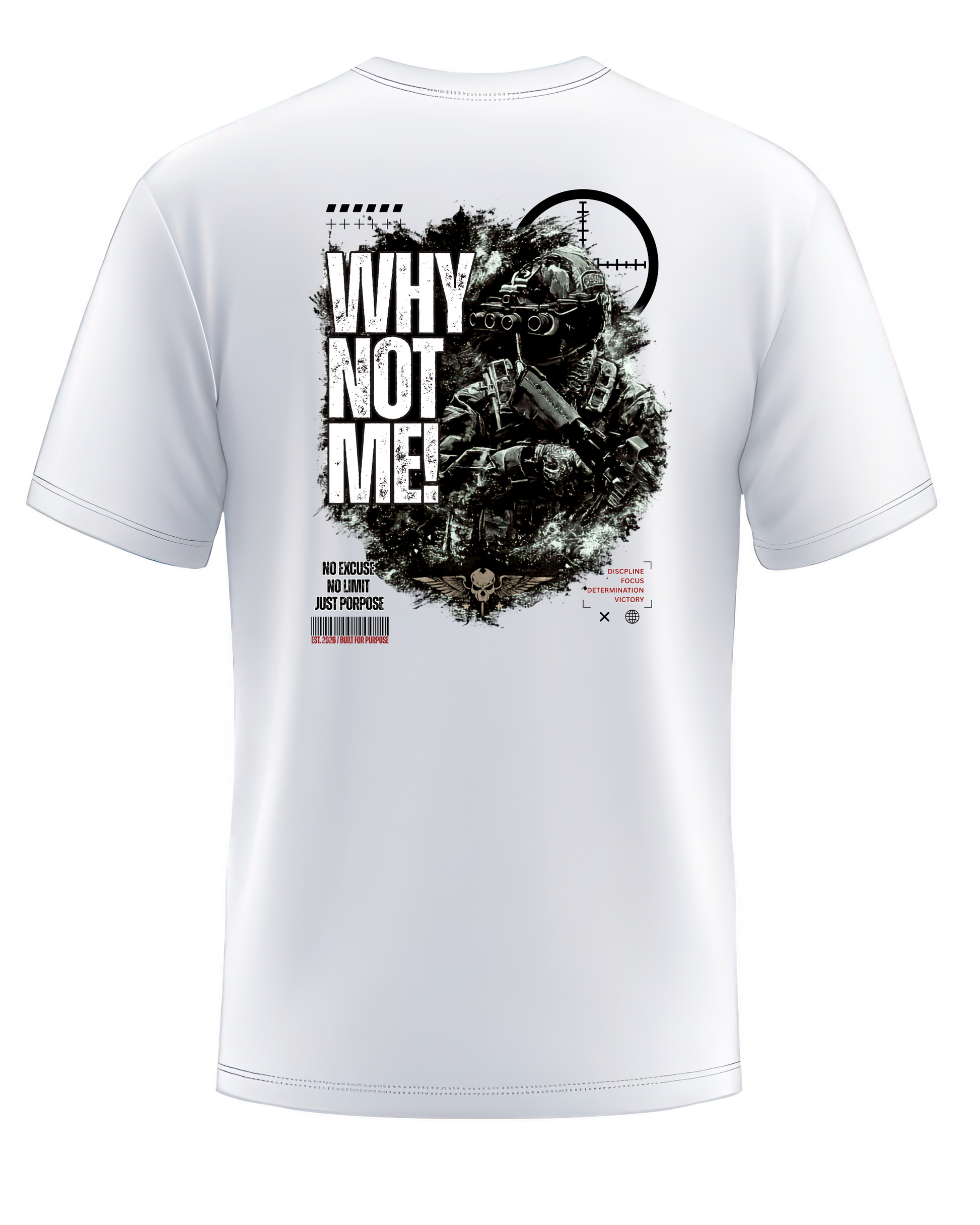WHY NOT ME! – Tactical Warrior Oversized T-Shirt