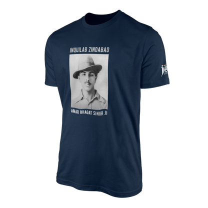 Amar Bhagat Singh ji (1907 to Infinity) Navy Blue T-Shirt