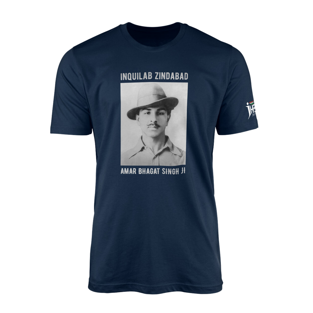 Amar Bhagat Singh ji (1907 to Infinity) Navy Blue T-Shirt