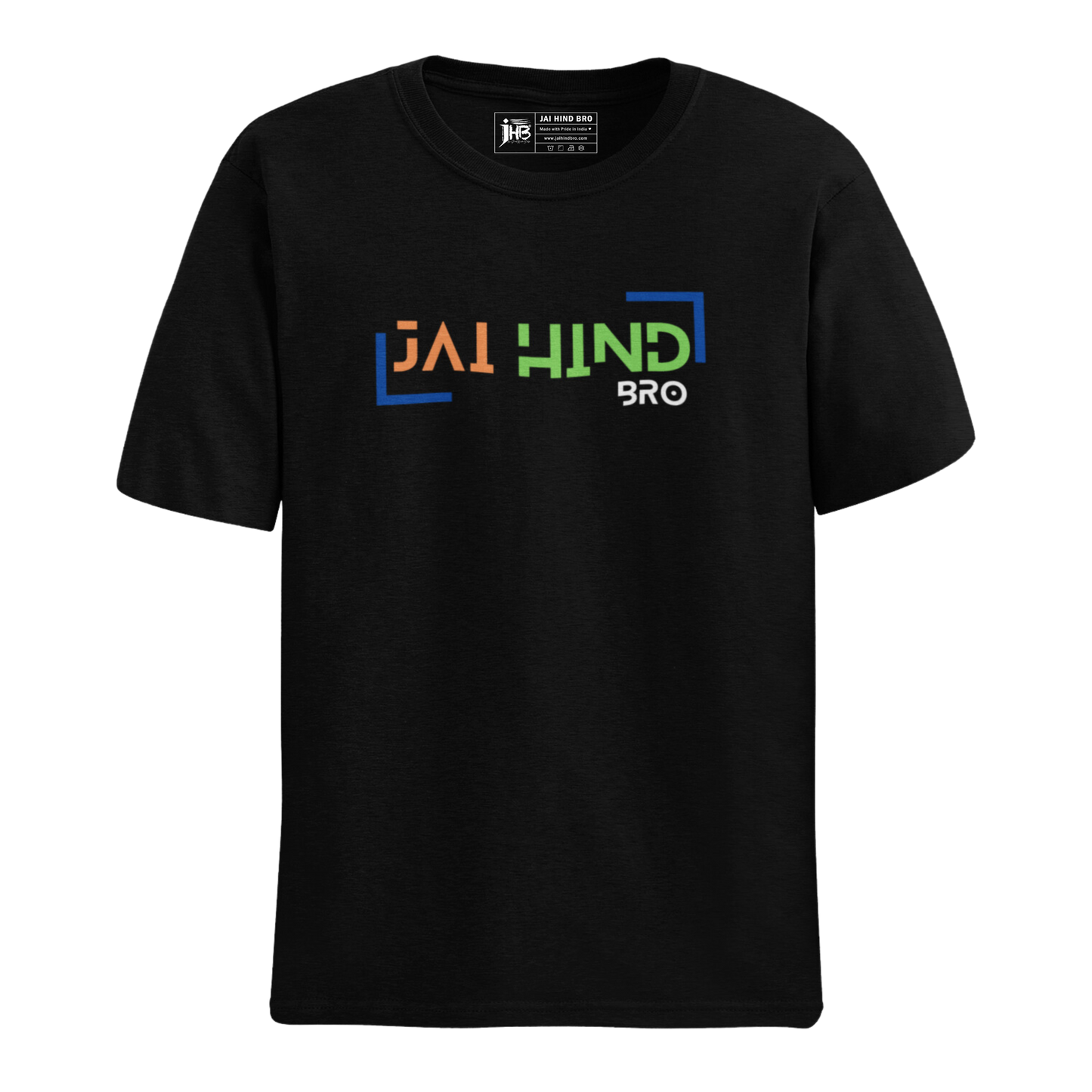 JAI HIND BRO  T-SHIRT BLACK