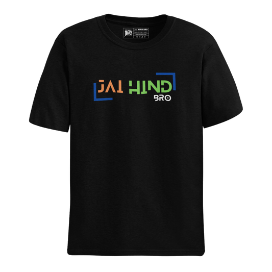 JAI HIND BRO  T-SHIRT BLACK