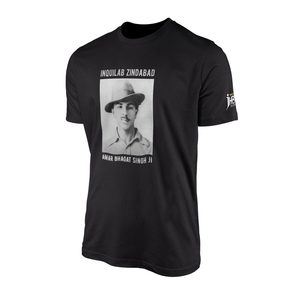 Amar Bhagat Singh ji (1907 to Infinity) Black T-Shirt